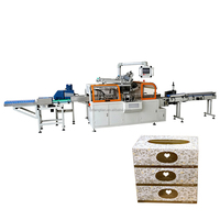 Machine d'emballage de boîtes de mouchoirs de qualité stable en promotion, équipement de collage de cartons de papier mouchoir