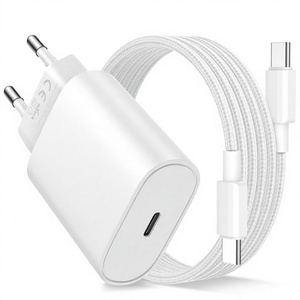 อะแดปเตอร์ชาร์จโทรศัพท์ USB-C 20W พร้อมสาย Type C สำหรับ iPhone Samsung Pixel แท็บเล็ต นาฬิกา สายรัดข้อมือ พาวเวอร์แบงค์ อะแดปเตอร์สำหรับเดินทาง - Product Image 4