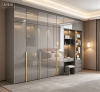 Armoire en bois haut de gamme, réglable, durable, écologique, grand format, design moderne, pour chambre à coucher, montage facile, qualité supérieure