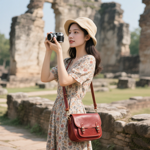 Nhà Sản Xuất Tùy Chỉnh Phụ Nữ Thanh Lịch Của Durable Cao Cấp Chính Hãng Da Thật <span class=keywords><strong>Dslr</strong></span> Máy Ảnh Crossbody Vai Túi Cho Nhiếp Ảnh - Product Image 3