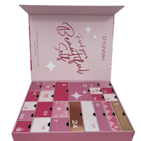 Boîte Calendrier de l'Avent Personnalisée 10 Jours, Coffret Bijoux Calendrier de l'Avent Vide