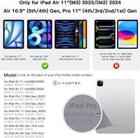 Keyboard Magic untuk iPad Air 11 Pro 11, untuk Air 10.9 inci, Permukaan Bercahaya dengan Tombol Sentuh Multi-Touch, Grosir OEM/ODM/Private Label