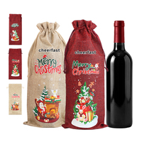 Sacs à vin en toile de jute, sacs à vin pour dégustation à l'aveugle, sacs cadeaux pour vin avec cordon de serrage pour le stockage à domicile, la décoration de mariage et de fête