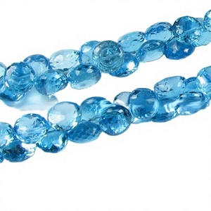 Topacio Azul Cielo Personalizado al por Mayor, Gema Natural Facetada con Corte en Forma de Cebolla, Todos los Tamaños, Piedra Suelta, Precio Competitivo, Marca GOPIKA - Product Image 3