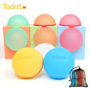 12 Stück Packung Tadatu Großhandel Wieder verwendbarer Wasserballon Magnetisches Silikon Selbst dichtende Wasserbomben ballons