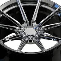 Jantes en alliage forgé 16 17 18 19 pouces 5x112 ET23 8J bicolores chrome noir brillant multi-branches personnalisées OEM ODM