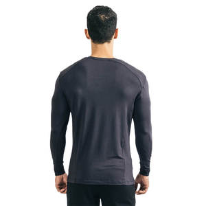 T-shirt personnalisé à manches longues unisexe en molleton bouclette de qualité supérieure, style basique et tendance - Product Image 3