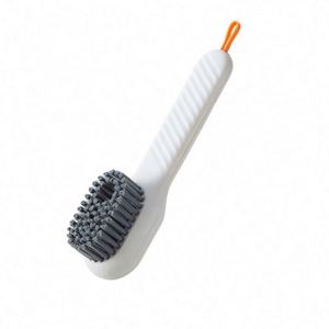 Multifunction Hand Held Eco-Friendly Durable Shoe <b>Brush</b> Long Handle Soft Nylon Bristles Automatic Liquid Application Hook for - Product Image 3