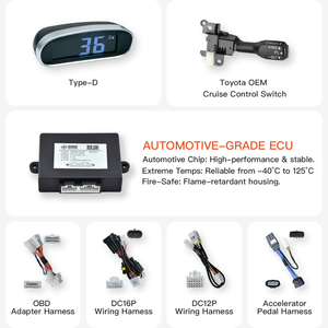 Kit de Control de Crucero Monocromático YOUTOO, Modo Deportivo para <span class=keywords><strong>TOYOTA</strong></span> Corolla/YARiS/Camry/VIOS, Conexión Directa, Sin Necesidad de Cortes, Tres Años de Garantía - Product Image 2