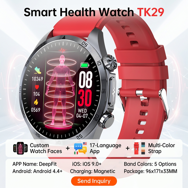2026 New Smart Watch 105+ Sport Modes AMOLED HD Display Heart Rate Blood Pressure Monitor Fitness Tracker for Athletes