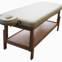 Meilleure vente d'usine Salon de beauté en bois massif, Massage thaïlandais tatouage Spa physiothérapie cosmétique cils traitement du visage Table de lit