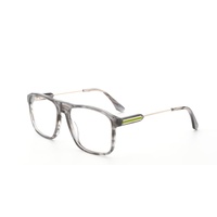 Bingkai Optik Profesional Desainer Minimalis Chic Trendy Campuran Logam Asetat Persegi Klasik Vintage untuk Penggunaan Sehari-hari di Kantor