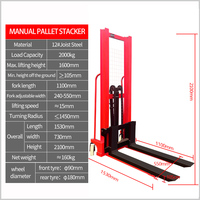 Bestseller heißer Verkauf in China Hand paletten stapler Maschine LKW Hand paletten wagen manuell Paletten stapler