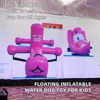 Jouet gonflable pour chien en PVC HTH pour les parcs, les installations d'amusement aquatique, utilisation commerciale flottante, capacité maximale 100-500 kg
