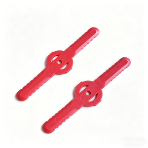 Lames de coupe rotatives pour tondeuse à gazon, en plastique rouge, manuelles, pour débroussailleuse 5688 - Product Image 1