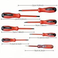 Jeu de tournevis isolés 7 pièces avec stylet pour outil combiné électricien et ménage