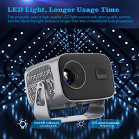 A10 Smart Android 11 LCD Proyector Mini Pocket 4K 720P LED Full HD Wireless 3D Video 2G RAM Smart Home Theater con enchufe de EE. UU.