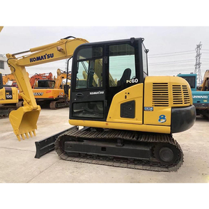 Retroexcavadora Koamtsu PC60-7 de 6 Toneladas, con Cuchara de Acero de 0.28cbm, Mini Excavadora Hidráulica Kumatzu con Orugas, Equipo de Excavación de 6.3T - Product Image 1