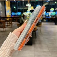 Étuis de téléphone portable magnétiques Orange mat de haute qualité pour iPhone 17 Pro Max 17 étuis antichoc d'amélioration de pare-chocs de cadre d'air