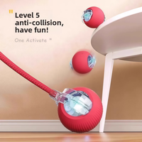 Nouvelle balle interactive électrique automatique pour chat avec capteur de mouvement intelligent pour le jeu en intérieur et le plaisir de la poursuite