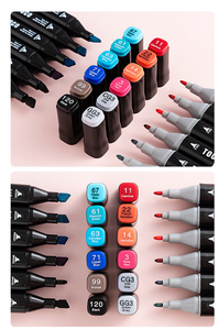 Marqueur à pointe pinceau au <span class=keywords><strong>meilleur</strong></span> prix, pour croquis, couleur, dessin, encre non toxique, double pointe, marqueur stylo - Product Image 4
