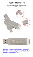 UFIX U-BOS2 Pro UEFI Assistant de base de données BIOS Programmeur Outil de déverrouillage pour MacBook 2008-2024 M1 T2 M2 M3 M4 ATC ROM Chips BIOS