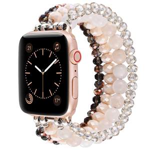 สายนาฬิกาลูกปัดมุกทำด้วยมือแฟชั่นสำหรับ iWatch สำหรับ <span class=keywords><strong>Apple</strong></span> <span class=keywords><strong>Watch</strong></span> Series 10 9 <span class=keywords><strong>SE</strong></span> 38 <span class=keywords><strong>40</strong></span> 41 42 45 46 49มม. - Product Image 3