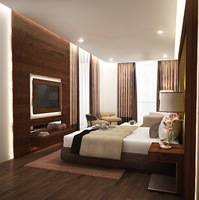 Projet d'hôtel Y'ELLO, matériau de construction de bâtiments préfabriqués, décoration d'hôtel Meubles en bois Chambres d'hôtel