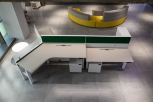 Tủ văn phòng phân vùng Máy Trạm bàn thương mại bàn màn hình văn phòng cho tòa nhà văn phòng - Product Image 6