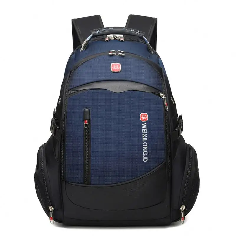 2023 new student schoolbag USB+headphone jack men's backpack simple fashion business bag large capacity travel backpack