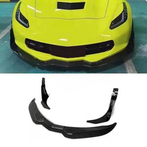 Spoiler avant en fibre de carbone véritable pour Chevrolet Corvette C7 2014-2017, kit carrosserie, accessoires auto - Product Image 1