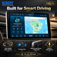 Radio Mobil Android KSOY-03 9 Inch, GPS Navigasi, Multimedia Player, Layar Sentuh, Wireless CarPlay, 3+32G, FM RDS
