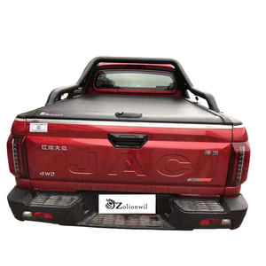 Zolionwil Couvre-benne rigide rétractable pour camionnette 4x4 compatible avec la <span class=keywords><strong>barre</strong></span> <span class=keywords><strong>de</strong></span> protection pour Changan Hunter JAC T8 sans perçage - Product Image 1