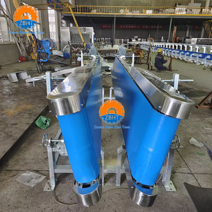 Convoyeur à bande en V pour ligne de traitement automatique des moutons, chèvres et agneaux dans les abattoirs et usines de transformation de viande - Product Image 2