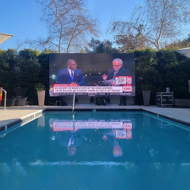 RAYBO Outdoor Fixed HD Waterproof LED Display Screen P8 LED Advertising Screen Digital Signage for American Home Swimming Pools