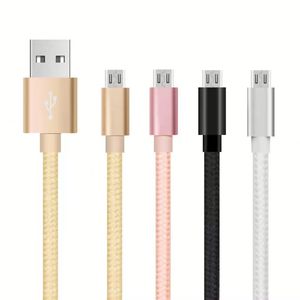 Câble Micro USB en nylon tressé V8 le plus vendu pour smartphones – Cordon de charge et de données USB - Product Image 6