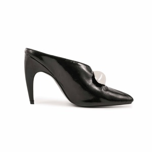 <span class=keywords><strong>Mules</strong></span> d'été fantaisie à bout ouvert, talons hauts antidérapants, à enfiler, avec boucle métallique <span class=keywords><strong>de</strong></span> <span class=keywords><strong>luxe</strong></span>, sexy pour femme - Product Image 2