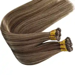 2021 fashion trend Double drawn 100% unprocessed hair extension best quality seamless hair sew in extension hair