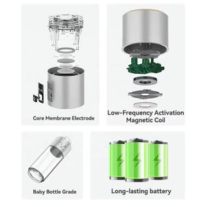 Новые поступления OEM ODM 270 мл 2000ppb 4000ppb низкочастотная активационная водородная бутылка для воды, богатая водородом - Product Image 5