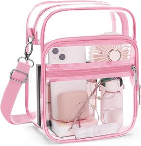 Practical <b>Transparent</b> PU <b>Makeup</b> <b>Bag</b> with Logo Zipper Large Capacity Fashionable Fluff-Free Travel Storage Factory Cosmetic <b>Bag</b> - Product Image 1