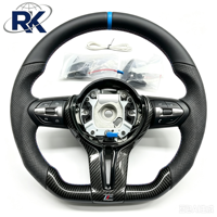 Volant sport en cuir et fibre de carbone avec écran LED pour châssis F M235i X5 M3 M5, 3 branches, 40 mm, directement de l'usine