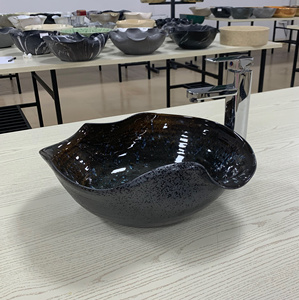 Fregadero de cerámica de diseño moderno de alta calidad con <span class=keywords><strong>grifo</strong></span> de un solo orificio Escurridor de <span class=keywords><strong>lavabo</strong></span> de baño fácil de limpiar para el hogar o Villa - Product Image 3