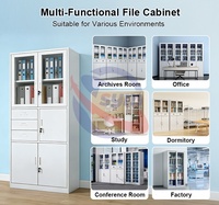 Système anti-basculement, armoire de classement en acier, 4 tiroirs, armoire de rangement verticale en métal pour un environnement de bureau sécurisé