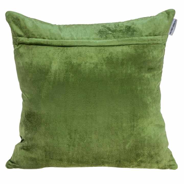 HMS Tufted Diamonds Olive Velvet Accent Pillow for Living Room Chairs