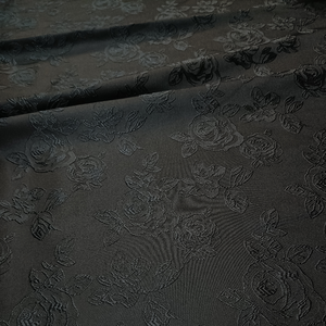 Đen Hoa Thổ Cẩm Jacquard vải cho may DIY trang phục váy ăn mặc quần áo vật liệu - Product Image 4