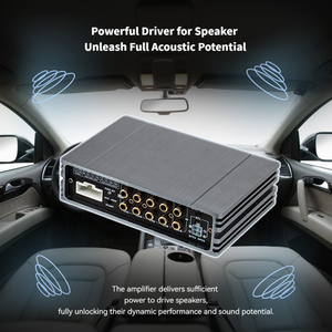 Amplificateur DSP pour <span class=keywords><strong>voiture</strong></span> <span class=keywords><strong>8</strong></span> <span class=keywords><strong>canaux</strong></span> avec amplificateur numérique 4 <span class=keywords><strong>canaux</strong></span>, puissance maximale 80W, égaliseur 31 bandes, prix d'usine pour caissons de basses - Product Image 4