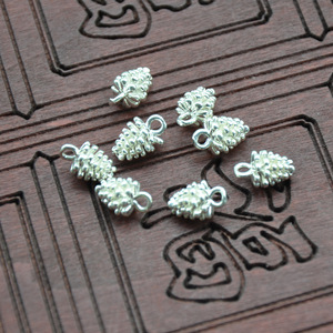 Pine Cone Charm 8x12mm Gold Silver Plated <b>Copper</b> Jewelry Findings For <b>Bracelet</b> Making - Product Image 3