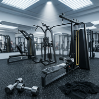 Máquina Profesional de Doble Función para Ejercicios de Tracción y Remo, Equipo de Gimnasio para Entrenamiento de Fuerza en Centros de Fitness Comerciales