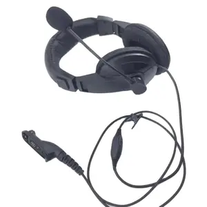 Walkie Talkie için özelleştirilmiş kablolu kulak askısı kask kulaklık kulaklık moto xir p8668 DP4801 DP3601