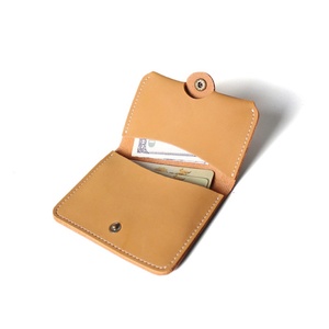 Handmade Slim Wallet Durable Organizer with Burnished Edges Genuine Leather Card Holder for Business Cards - Product Image 3